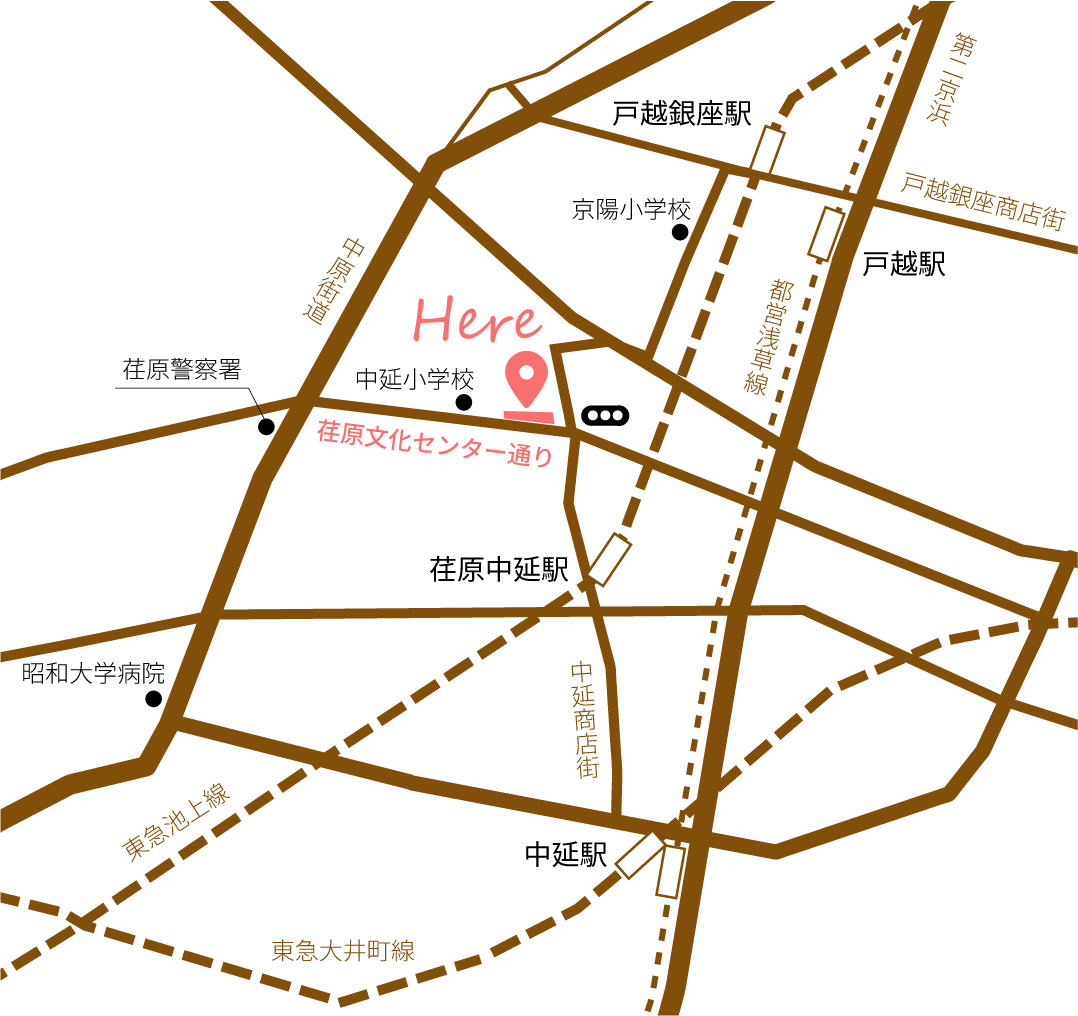 開催場所を示した地図